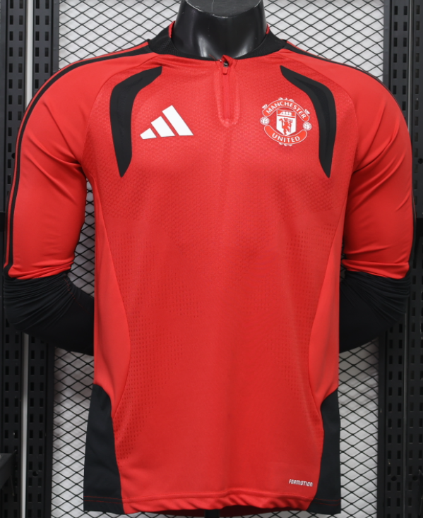2026-27 Manchester United Half Long Sleeve Player Version Training Shirts