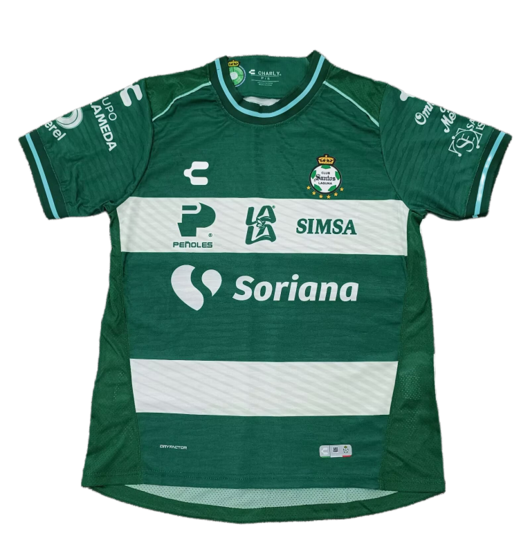 2026-27 Mens Santos Laguna Home Green Fans Soccer Jersey