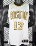 2025-26 Celtics GEORGE #13 White City Edition Top Quality Hot Pressing NBA Jersey