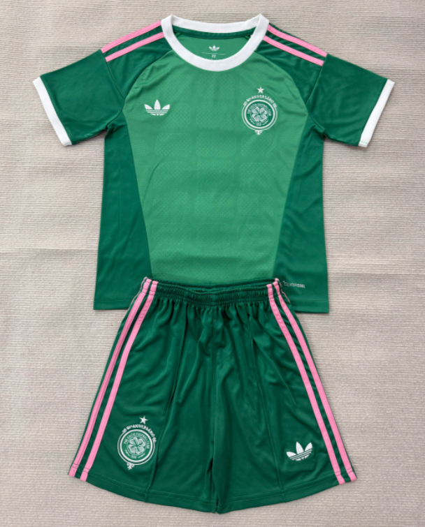 2026-27 Kids Celtic Goalkeeper Green Soccer Jersey