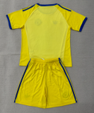 2026-27 Kids Manchester United Goalkeeper Yellow Soccer Jersey