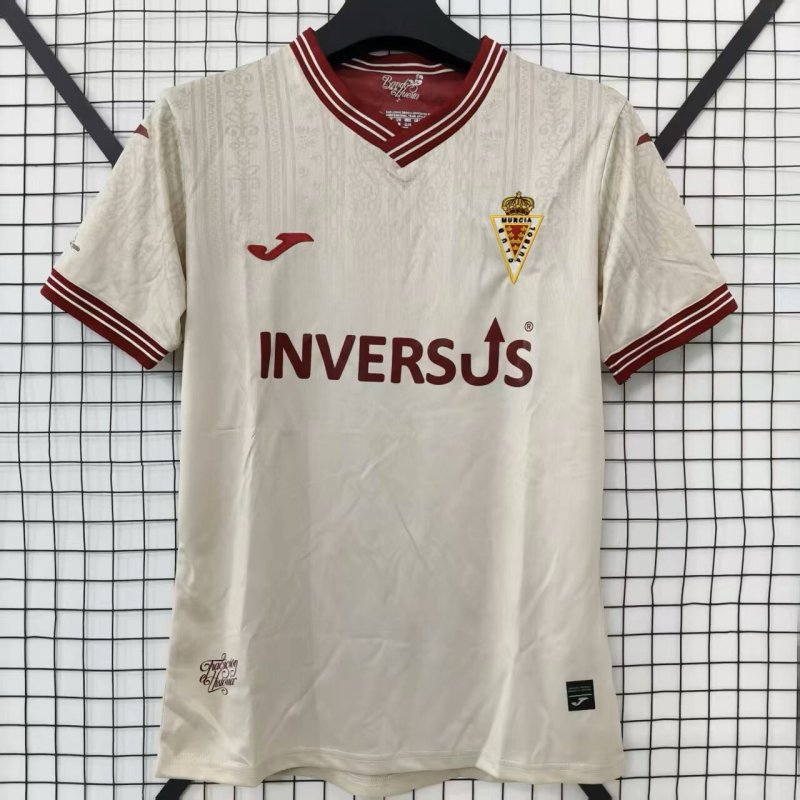 2026-27 Mens Real Murcia Away Off White Soccer Jersey