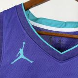 22/23 Hornets BALL #1 Purple Top Quality Hot Pressing NBA Jersey(Trapeze Edition)飞人版
