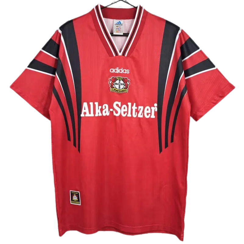 1996-1997 LeverKusen Home Red Retro Soccer Jersey