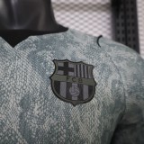 2026-27 Barcelona Goalkeeper Grey Long Sleeve Player Version Soccer Jersey