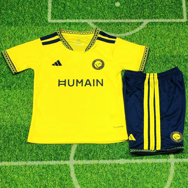 2026-27 Kids Al-Nassr Home Yellow Soccer Jersey