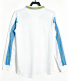 2000-01 Mens Lazio Away White Long Sleeve Retro Soccer Jersey