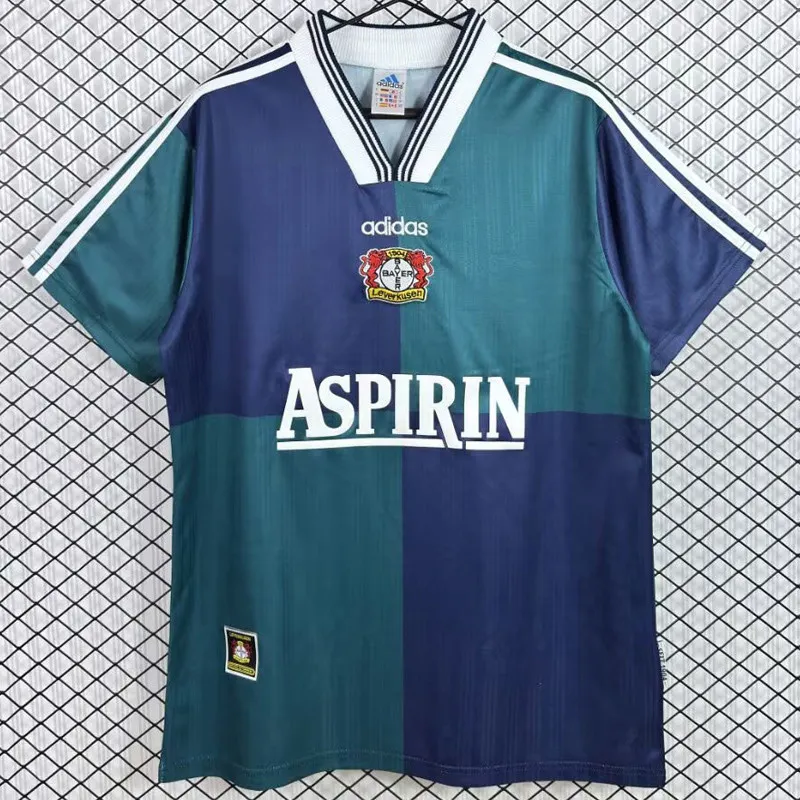 1997-1999 LeverKusen Away Retro Soccer Jersey