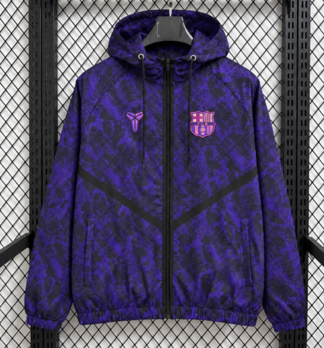 2026-27 Barcelona Black Purple Windbreaker