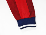 1998 Mens England Away Red Long Sleeve Retro Soccer Jersey