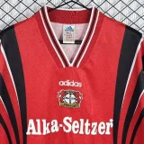 1996-1997 LeverKusen Home Red Retro Soccer Jersey