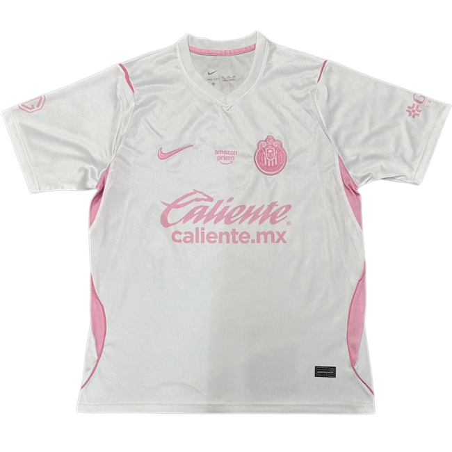 2026-27 Mens Chivas Special Edition Pink White Soccer Jersey