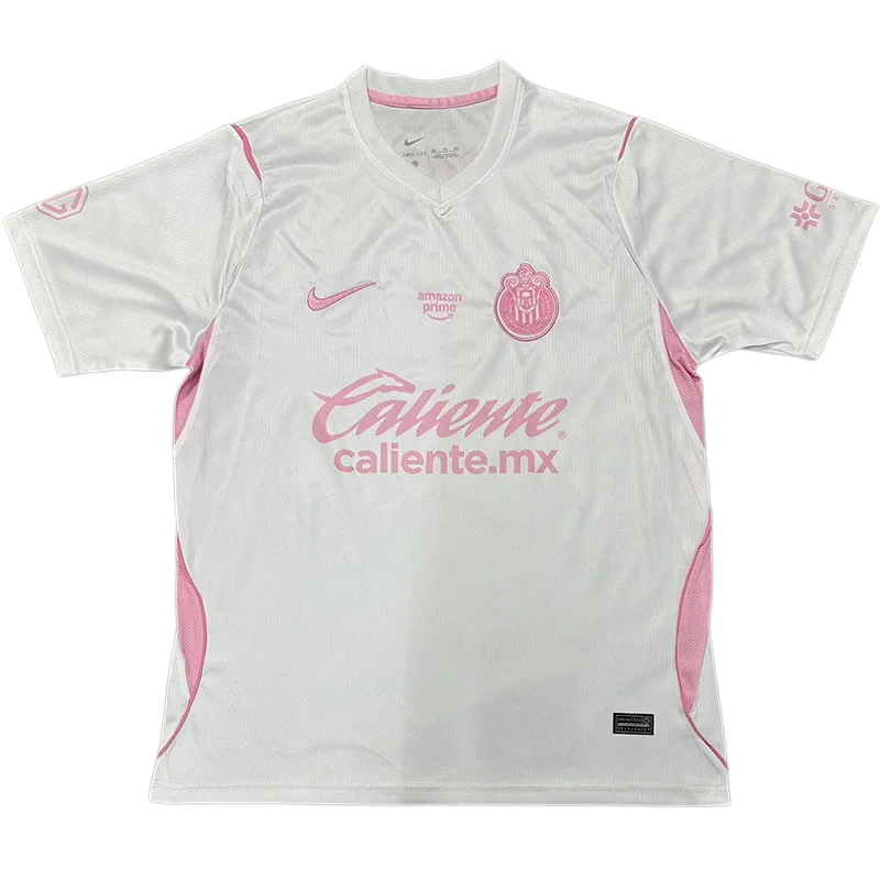 2026-27 Mens Chivas Special Edition Pink White Soccer Jersey