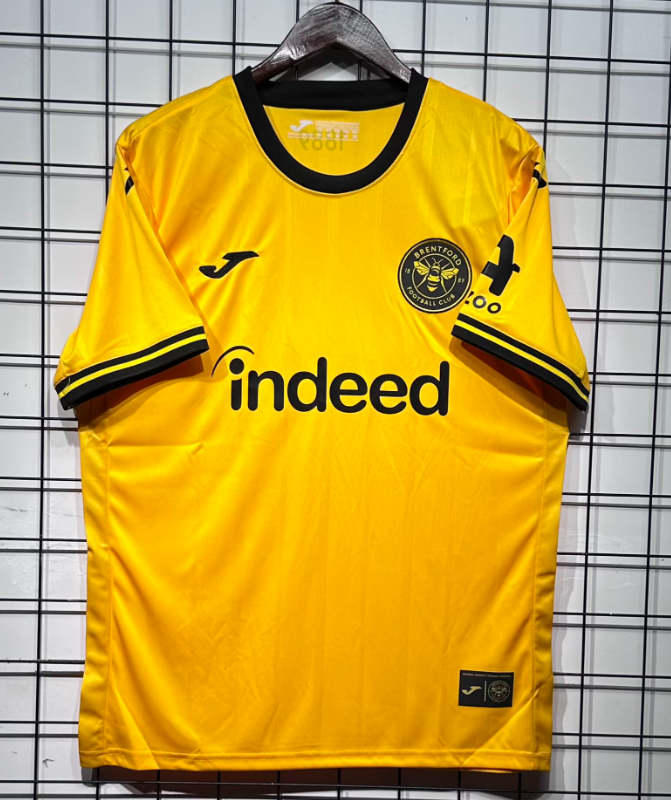 2026-27 Mens Brentford  Away Yellow Fans Soccer Jersey