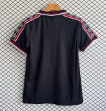 1998-1999 Mens Manchester United Away Black Retro Soccer Jersey