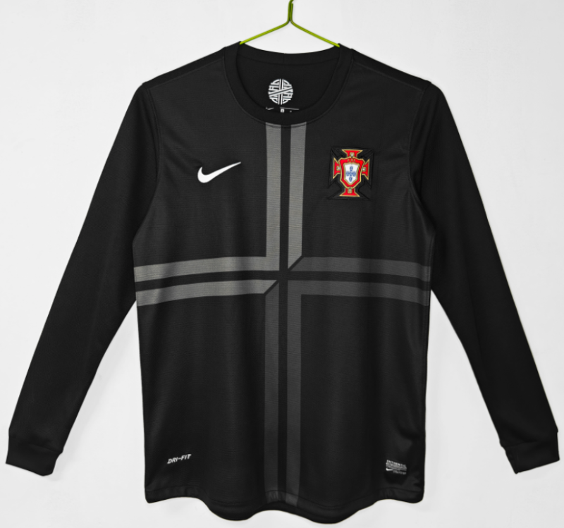 2012-13 Portugal Third Away Long Sleeve Retro Soccer Jersey