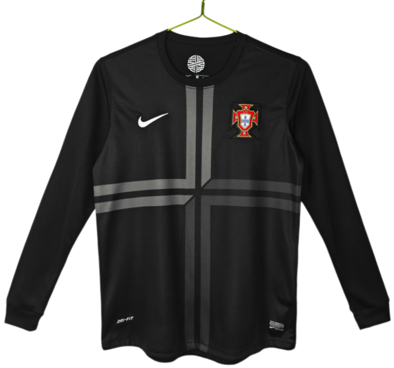2012-13 Portugal Third Away Long Sleeve Retro Soccer Jersey