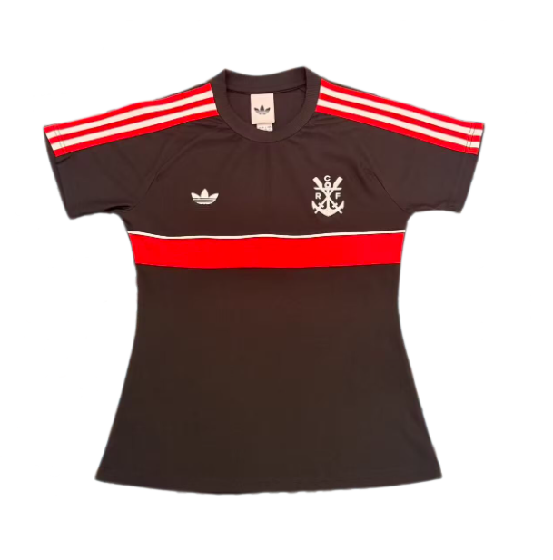 2026-27 Women Flamengo Casual Edition Black Retro Soccer Jersey