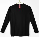 2018-19 Mens PSG Home Black Long Sleeve Retro Soccer Jersey