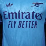 2026-27 Arsenal Blue Goalkeeper Player Version Soccer Jersey