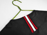 2018-19 Mens PSG Home Black Long Sleeve Retro Soccer Jersey