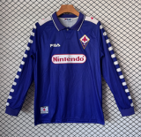 1998-1999 Mens Fiorentina Home Long Sleeve Retro Soccer Jersey