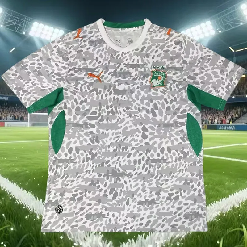 2026-27 Mens Ivory Coast Fans Grey Training Shirts