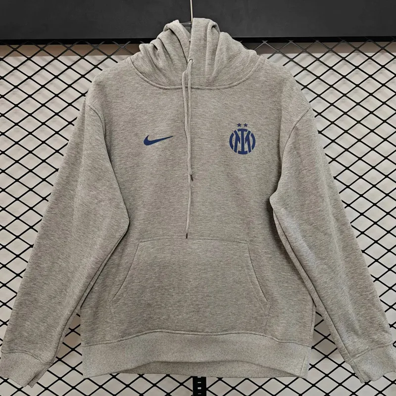 2026-27 Mens Inter Milan Grey Hoody 灰色(加绒)
