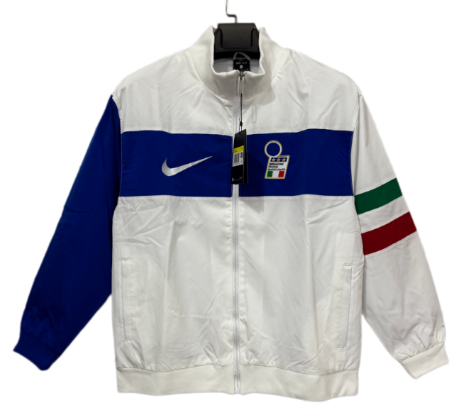 1996 Italy White Retro Windbreaker(薄款）