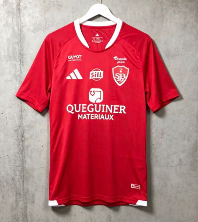 2026-27 Mens Stade Brestois Home Red Fans Soccer Jersey