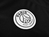 2018-19 Mens PSG Home Black Long Sleeve Retro Soccer Jersey