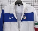1996 Italy White Retro Windbreaker(薄款）