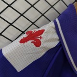 1998-1999 Mens Fiorentina Home Long Sleeve Retro Soccer Jersey