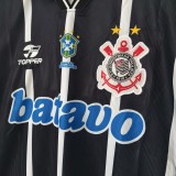 1999-2000 Corinthians Away Black Retro Soccer Jersey