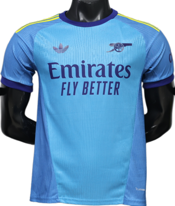 2026-27 Arsenal Blue Goalkeeper Player Version Soccer Jersey