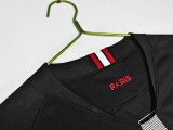 2018-19 Mens PSG Home Black Long Sleeve Retro Soccer Jersey