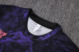 2026-27 Mens Barcelona Black Purple Training Short Suit  J26084#