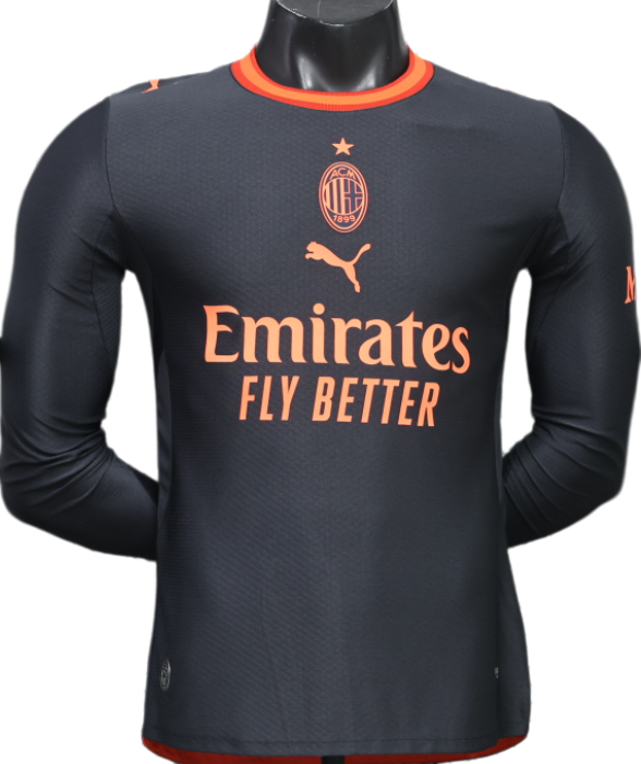 2026-27 Mens AC Milan third away Player version Long sleeve Soccer Jersey