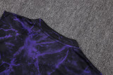 2026-27 Mens Barcelona Black Purple Vest Training Short Suit   D26084#