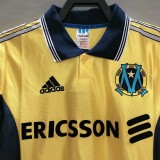 1998-99 Marseille Away Golden Retro Soccer Jersey