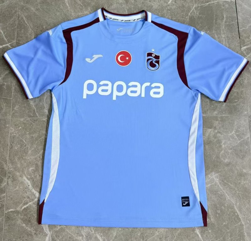 2026-27 Trabzonspor Away Light Blue Fans Soccer Jersey