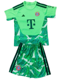 2026-27 Kids Bayern Munich Green Goalkeeper Soccer Jersey