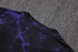 2026-27 Mens Barcelona Black Purple Training Short Suit  J26084#