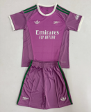 2026-27 Kids Arsenal Goalkeeper Purple Soccer Jersey