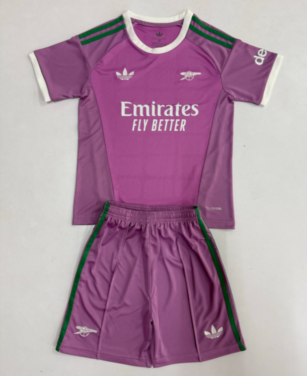 2026-27 Kids Arsenal Goalkeeper Purple Soccer Jersey