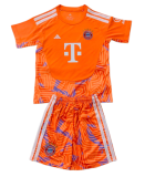 2026-27 Kids Bayern Munich Orange Goalkeeper Soccer Jersey