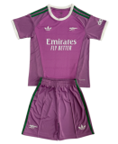 2026-27 Kids Arsenal Goalkeeper Purple Soccer Jersey