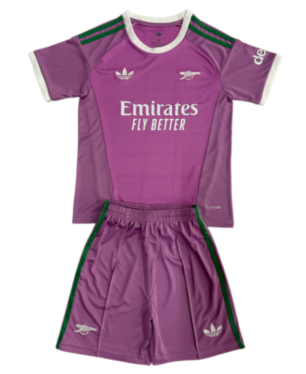 2026-27 Kids Arsenal Goalkeeper Purple Soccer Jersey