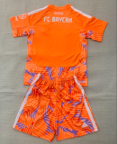 2026-27 Kids Bayern Munich Orange Goalkeeper Soccer Jersey