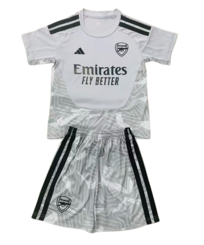 2026-27 Kids Arsenal Goalkeeper Grey Soccer Jersey